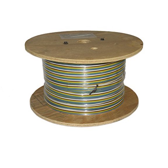 5-Wire Bonded Parallel - Brown/Green/White/Yellow/Blue - 500 Foot - 14 Gauge