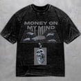 thumbnail image 1 of 5 Wolf Grey 5s Light Graphite Washed Shirt, Money Mind, Shirts Match Sneakers, 1 of 3