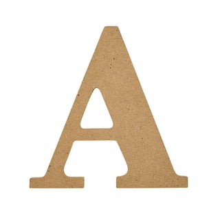 Crafts Central Pine Wood Beveled Wooden Alphabet Letters for Arts & Crafts, Decorations and DIY (M)