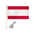 thumbnail image 1 of 5' Wooden Flag Pole Kit W/ Nylon White Bracket 3x5 Tahiti Plain Polyester Flag, 1 of 1