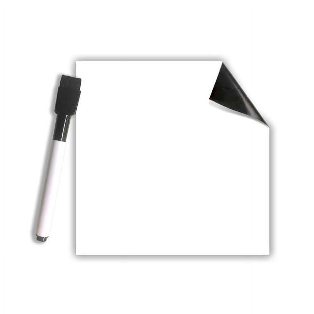5" X 5" White Dry Erase Stickables With Dry Erase Marker 1 Pack Of 12