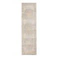 thumbnail image 1 of 8' Blue and Gray Medallion Power Loom Distressed Runner Rug, 1 of 3