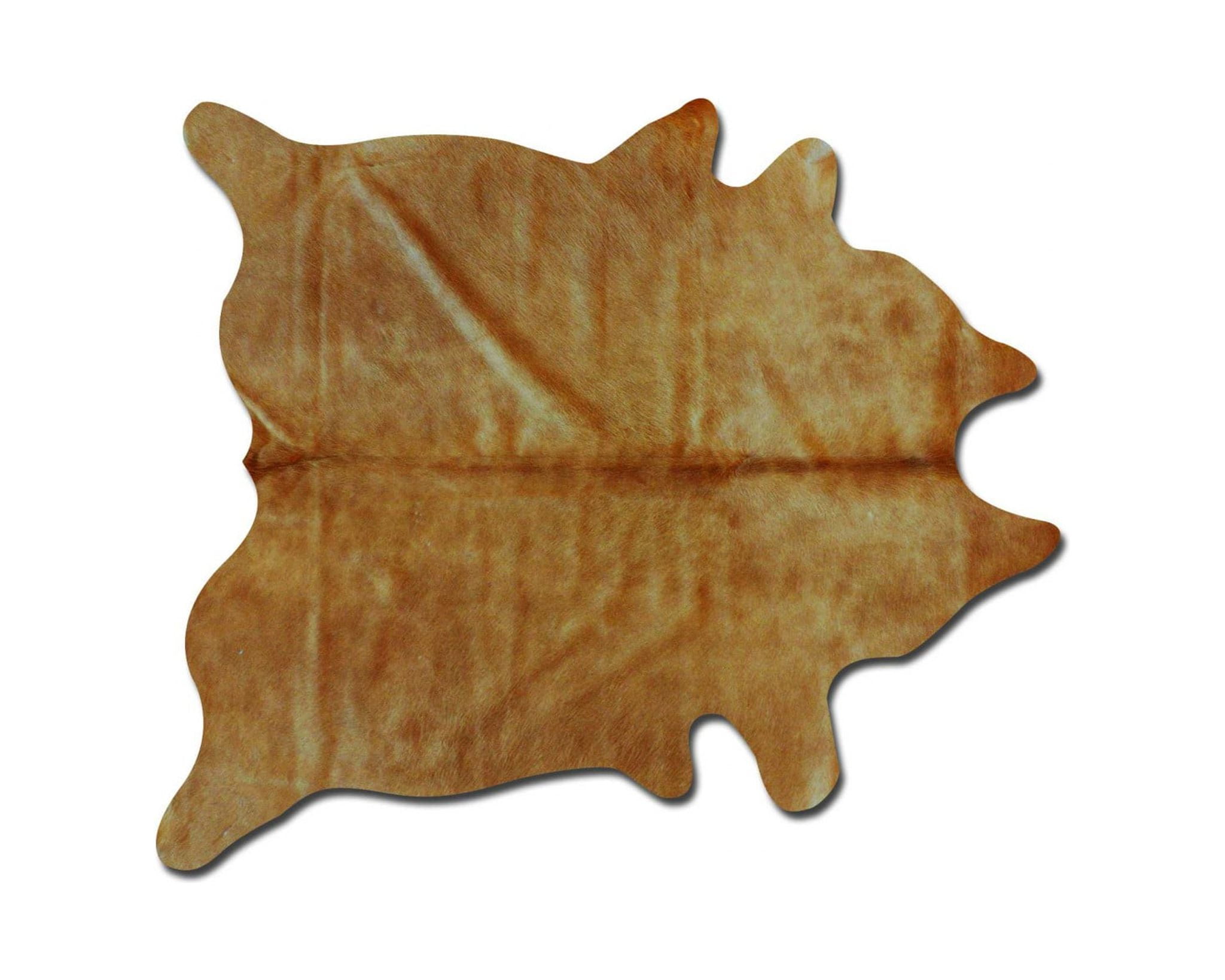 Handmade Tan Cowhide 5' x 7' Stain-Resistant Area Rug