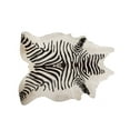 thumbnail image 1 of 5" X 7" Zebra Black On Off White Cowhide Area Rug, 1 of 2