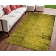 thumbnail image 1 of 5' X 8' Gold Abstract Washable Non Skid Indoor Outdoor Area Rug, 1 of 3