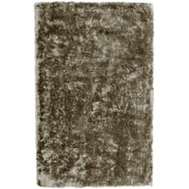 5' X 8' Gold Shag Hand Tufted Area Rug