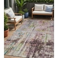 thumbnail image 1 of HomeRoots 605956 5 x 8 ft. Lavender, Green & Blue Abstract Washable Indoor & Outdoor Rectangle Area Rug, 1 of 5