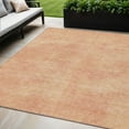 thumbnail image 1 of HomeRoots 598837 5 x 8 ft. Peach Washable Indoor & Outdoor Rectangle Area Rug, 1 of 5