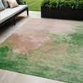 thumbnail image 1 of HomeRoots 604816 5 x 8 ft. Pink & Green Abstract Washable Indoor & Outdoor Rectangle Area Rug, 1 of 5