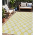 thumbnail image 1 of HomeRoots 595284 5 x 8 ft. Yellow & Gray Polka Dot Washable Indoor & Outdoor Rectangle Area Rug, 1 of 5