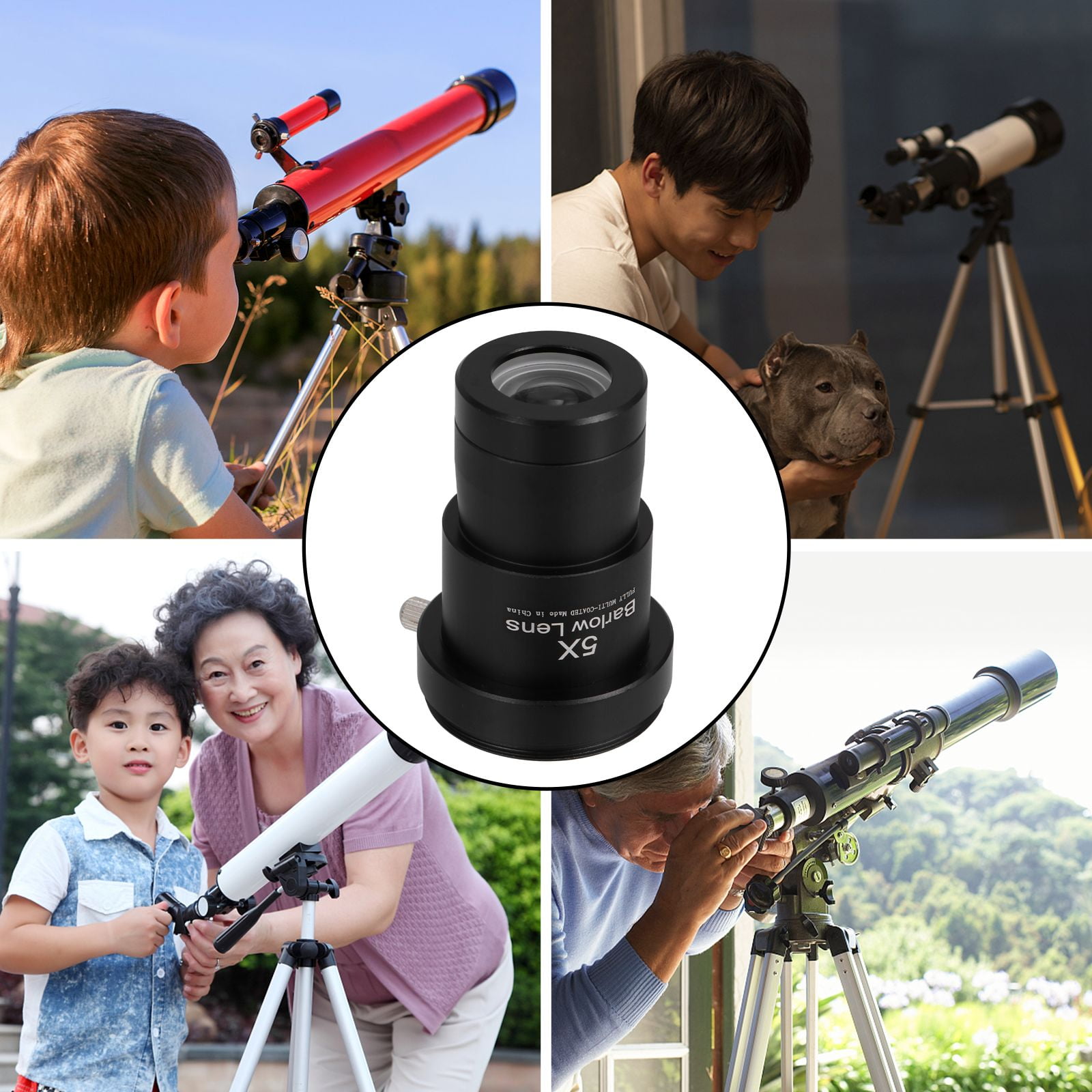 5 X Barlow Lens Fully Multilayer Optical Lens High Transmittance Barlow