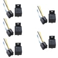 thumbnail image 1 of 5 X Car Truck Auto 12V 40A SPST Premium Relay & Socket 4Pin 4P 4 Wire Universal, 1 of 5