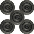 thumbnail image 1 of 5 X White 80 Watts RMS 6.5" 2-Way In Ceiling Magnetic Grill Home Theater Speaker, 1 of 3