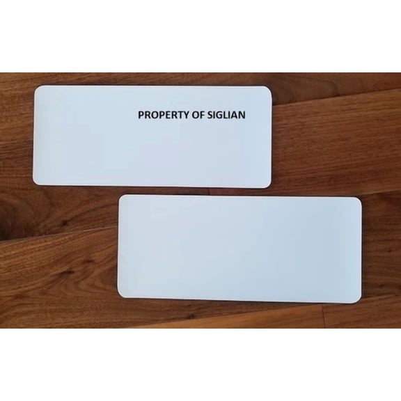 5"X12" Blank Magnet Bumper Car Sticker Sign 30 Mil - Machine Cut (2 Sheet).
