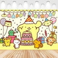 thumbnail image 1 of 5 X3ft Pompompurin Cartoon Birthday Party Decorations Supplies, Masks Party Photography Backdrop Photo Decor Banner, Kids Boys Baby Shower Photography Backdrop, 1 of 5