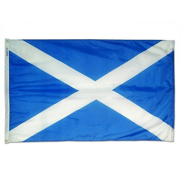 5'X8' DURAWAVEZ SCOTLAND (ST ANDREWS CROSS) NYLON FLAG CH&G