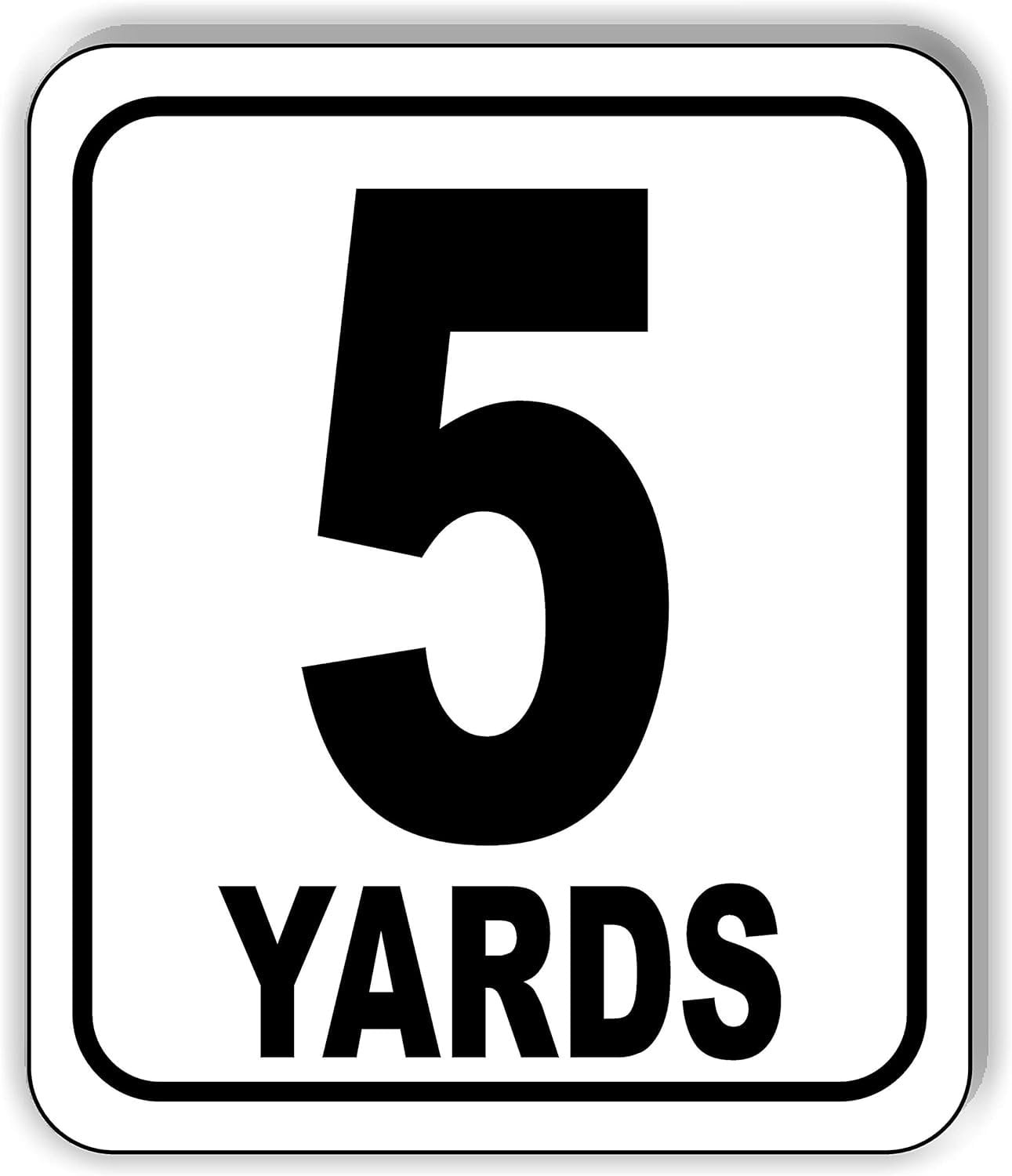 5 YARDS Distance Marker Running Race 5k Marathon Aluminum Composite ...