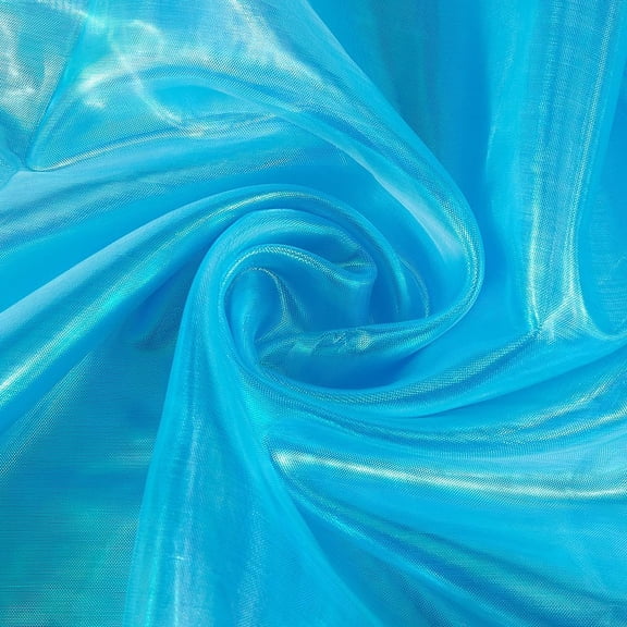 5 Yard Sheer Iridescent Organza Fabric Cyan Magic Laser Holographic Gauze Fabric DIY for Costume Curtain Shiny Photography Background DIY for DIY Dress Curtain Background Wedding Party Home