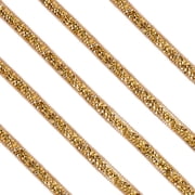 5 Yards 0.39in Rhinestone Ribbon Trim Gold Diamond Tape Bling Self Adhesive Strips Sticker Resin Rhinestones Gem Roll