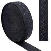 5 Yards 20mm Wide Non-Slip Elastic Ribbon Wave Silicone Elastic Gripper Band Tape Stretch Rubbers Elastic Straps Belt Waistband