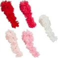 thumbnail image 1 of 5 Yards 5 Colors Polyester Chiffon Lace Trim 3D Flower Lace Ribbon for Costume Decoration Mixed Color 2~2-1/8 inch(50~55mm) 1 yard/color, 1 of 6