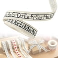 thumbnail image 1 of 5 Yards Back to Classroom Ribbons 0.6 Inch Pencil Ruler Alphabet Apples Ribbon for Wrapping Gift Welcome Classroom Party Decoration Graduation Gift Wrapping DIY Supplies, 1 of 9