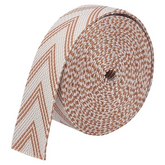5 Yards Beige Boho Jacquard Ribbon Trim 1.5inch Striped Arrow Ethnic Style Polyester Webbing Sewing Embroidered Ribbon Trim for DIY
