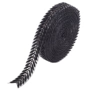 5 Yards Black Rhinestone Hot Melt Adhesive Trim Bling Chain Strips Roll Sparkle Diamond Applique Ribbon Stickers Tape
