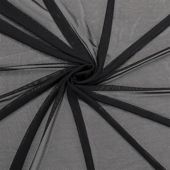 5 Yards Black Stretch Net Fabric Mesh Polyester Fabric Polyester Spandex Mesh Sheer Tulle Lace Fabric