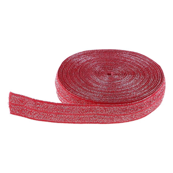 5 Yards Bling Cotton Fold Over Sewing Band for Red