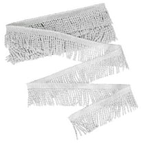 Uxcell 1 Count Curtain Fringes Fringe Trim for Sofa Clothes White 5 Yards