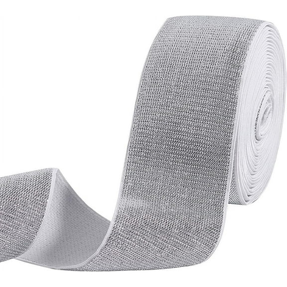 5 Yards Elastic Cords Stretchy Band for Clothes Sewing Flat Gainsboro 50mm