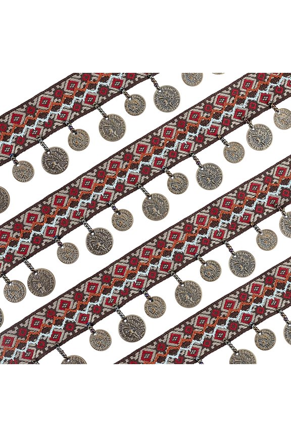 5 Yards Fringe Trim Ribbon Pom Tassel Trim Retro Sewing Ribbon Handwork DIY Sewing Accessory Lace for Home Wedding Craft Party Decoration diy