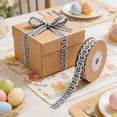 thumbnail image 1 of 5 Yards Gingham Plaid Ribbon Checked Wavy Edge Ribbon Polyester Woven Plaid Edging for Hair Accessories Flower Gift Wrapping Bouquet Clothes Decoration, 1 of 5