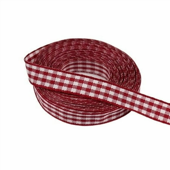 5 Yards Gingham Ribbon Plaid Ribbon for Gift Wrapping Party Wedding Christmas Decoration