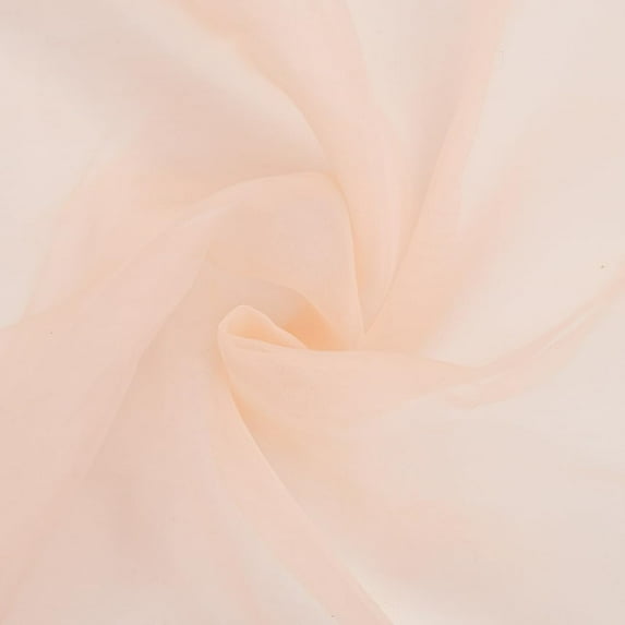 5 Yards Orange Organza Fabric Polyester Solid Sheer Mesh Soft Chiffon Voile Silk Cloth Breathable Tulle Lace Fabrics for Sewing Making Wedding Dresses Costumes Dresses Bridal Clothes Supply