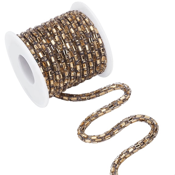 5 Yards PVC & Glass Rope Soft Tube Rope String for Clothing Shoes Accessories Gold 5.5mm