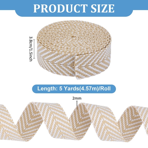 5 Yards Polycotton Ribbon Light Yellow Clothes Accessories