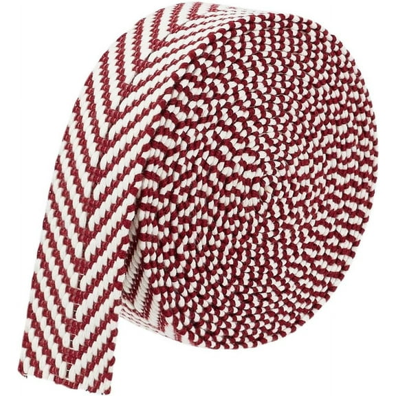 5 Yards Polycotton Webbing 1-1/2 inch Wide Dark Red Jacquard Ribbons Flat Jacquard Webbing with Arrow Pattern for Webbing Bag Handles Tote Bag Webbing Fabric Tape diy