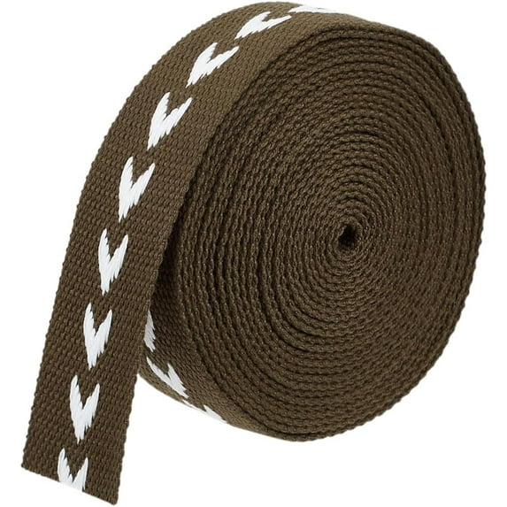 5 Yards Polycotton Jacquard Arrow Ribbon Clothes Accessories Olive 1-1/2 inch