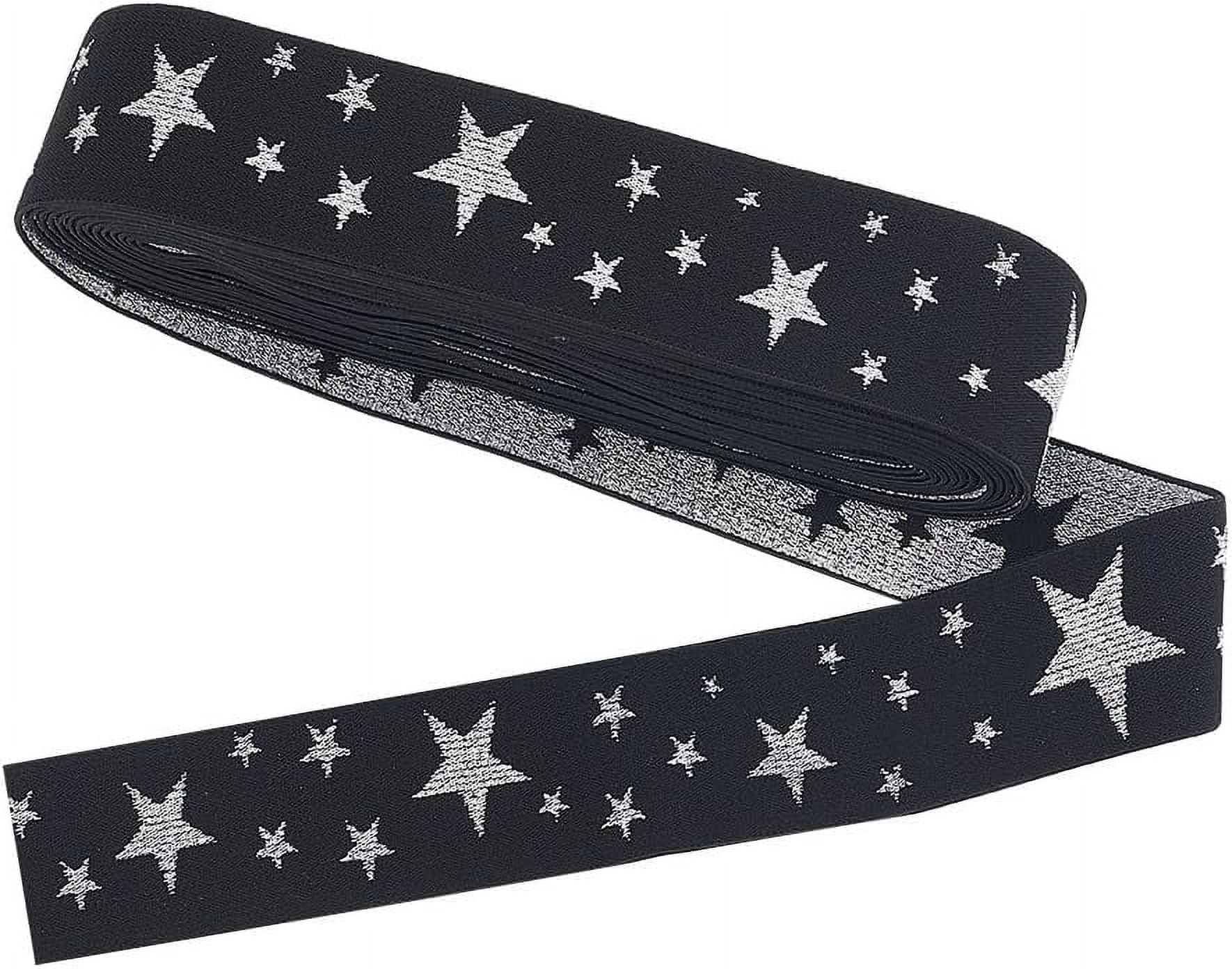 5 Yards Printed Star Nylon Elastic Elastic Stretch Ribbon Trim Elastic