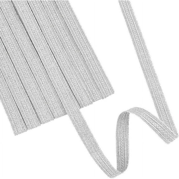 5 Yards Silver Braid Trim 0.4inches Wide Military Bullion Braid Trim Metallic Braid Lace Ribbon Decorative Polyester Ribbon for Cuff Badge Costume DIY Sewing Craft Embellishment