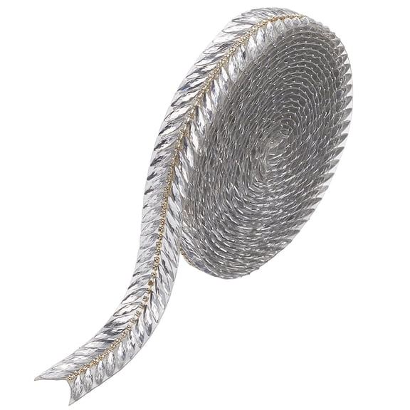 5 Yards Silver Rhinestone Hot Melt Adhesive Trim Bling Chain Strips Roll Sparkle Diamond Applique Ribbon Stickers Tape