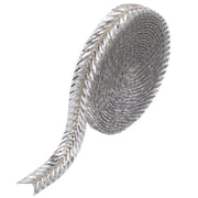 5 Yards Silver Rhinestone Hot Melt Adhesive Trim Bling Chain Strips Roll Sparkle Diamond Applique Ribbon Stickers Tape