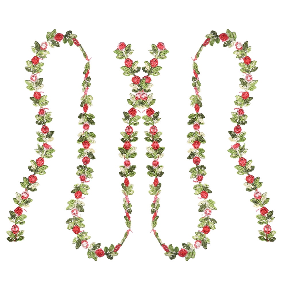 DIY-Spitzenband – 15 Yards (ca. 13,7 M), 2,5 Cm Breit, Blumenmuster In Weiß/Dunkelgelb, 100% Polyester