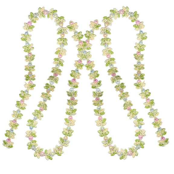 5 Yards Small Purple Flowers DIY Lace Applique Sewing Craft Lace Edge Trim for Wedding Dresses Embellishment Clothes