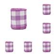 thumbnail image 1 of 5 Yards Spring Gingham Patterned Ribbon - Colorful Craft Fabric Ribbon in Assorted Colors for Gift Wrapping, Wreath Bow Making, DIY Crafts, and Easter Decorations, 5 Roll (D), 1 of 4