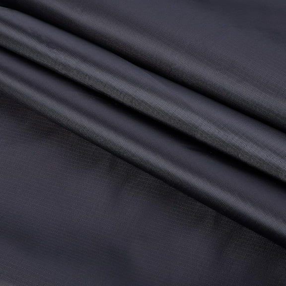5 Yards Tear-Proof Nylon Fabric 60 Inch Black Solid Pattern Ideal for DIY Making