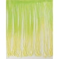 thumbnail image 1 of 5 Yards Tie Dye Ombre Multicolor Chainette Thread Yarn Tonal Loop Fringe- 7" Long -Sewing Quilting Renaissance Dance Hawaiian Costumes Outfit Drapery -Hand Dyed- Lime Green & Lemon Yellow Shades, 1 of 7