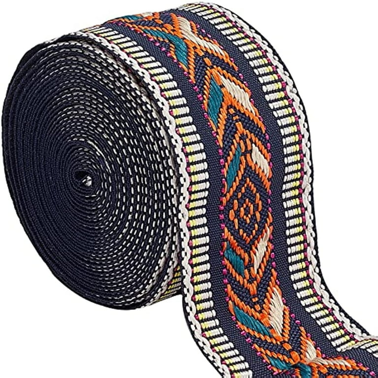 5 Yards Vintage Jacquard Ribbon Ethnic Embroidered Ribbon